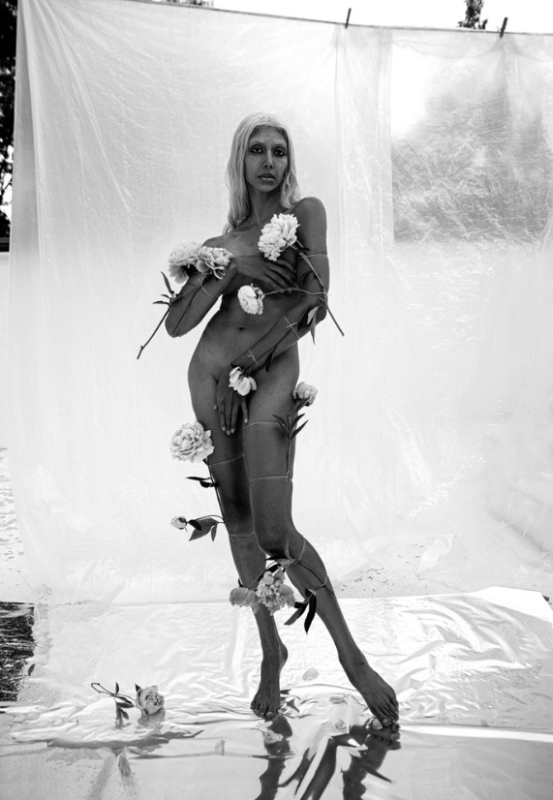 Aphrodite from ANTI-ICON APOKALYPSIS (2021) chromogenic print by artist Martine Gutierrez, American artist of Indigenous (Mayan) descent and transqueer identity