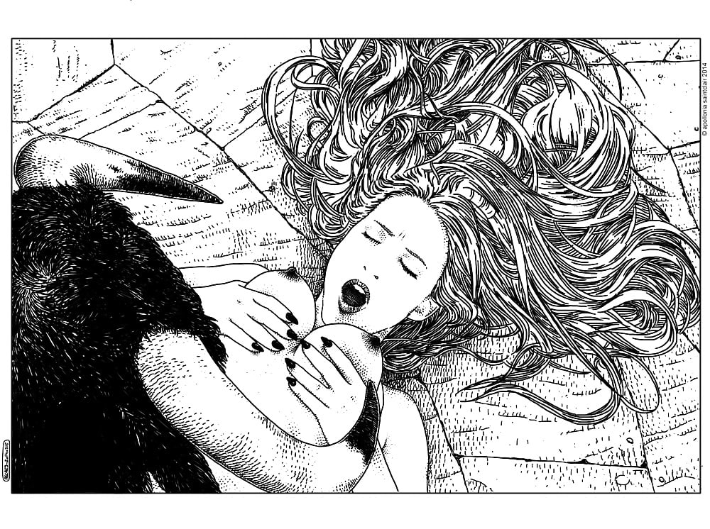 Apollonia Saintclair bull and nude