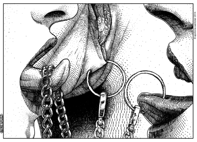 apollonia saintclair clit piercing