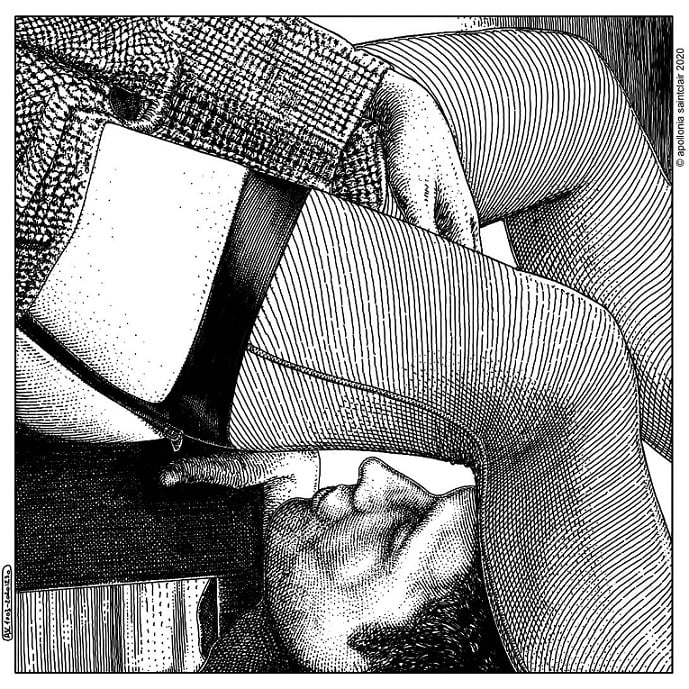 Apollonia Saintclair cunnilingus