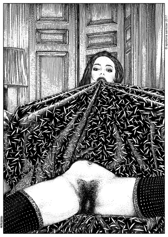 Apollonia Saintclair exposing private parts