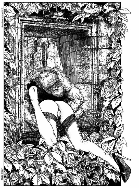 Apollonia Saintclair monkey ink is my blood