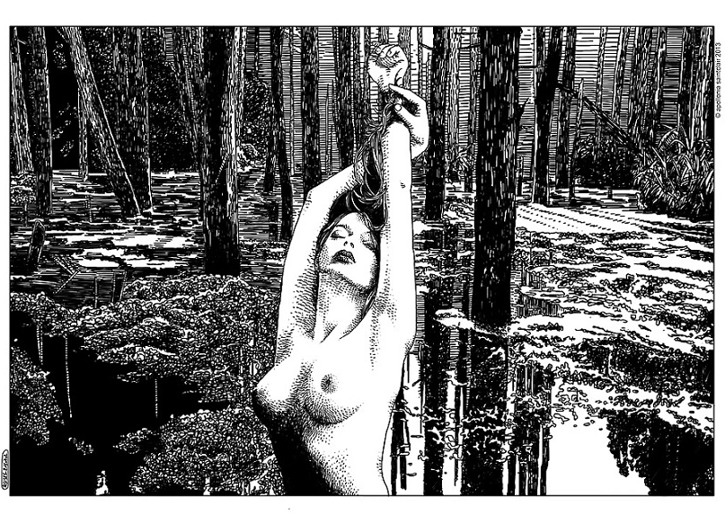 Apollonia Saintclair nude in the forest