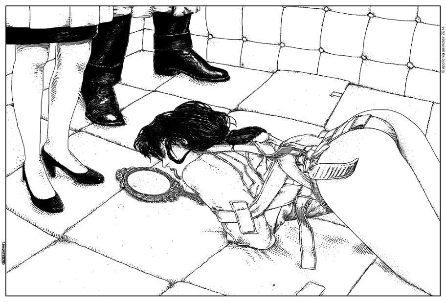 Apollonia Saintclair straight jacket