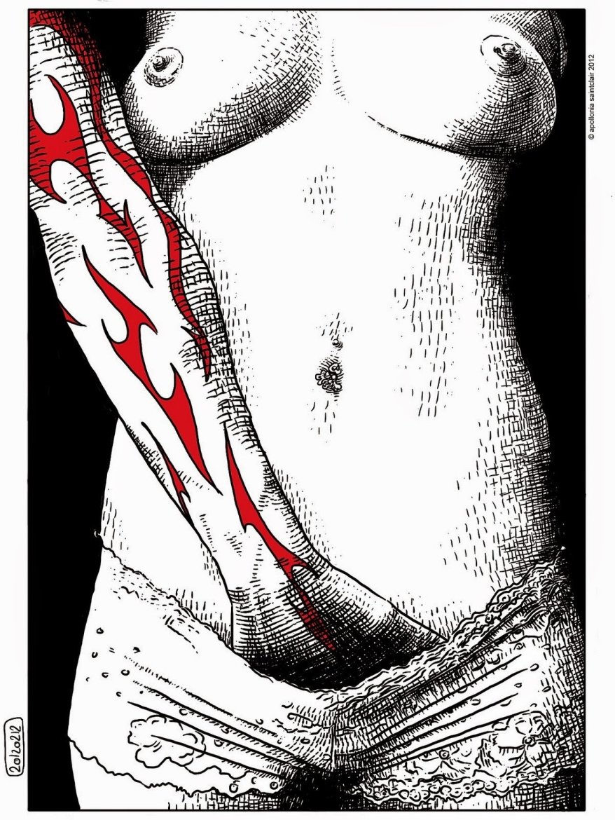 Apollonia Saintclair tattoo