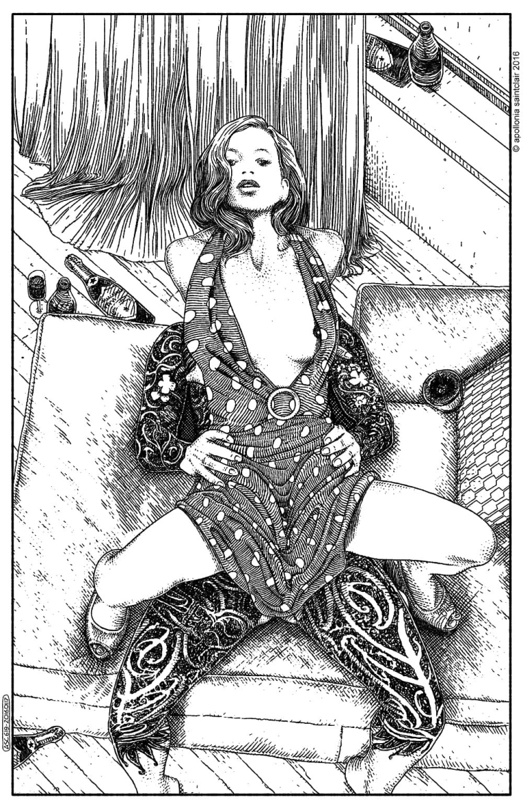 Apollonia Saintclair tattooed lover