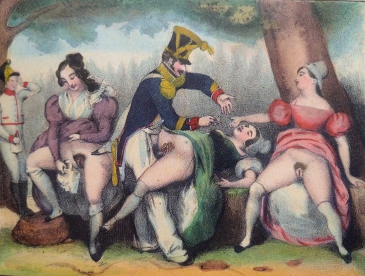 Après la Victoire, colored lithograph II, 1840 – anonymous