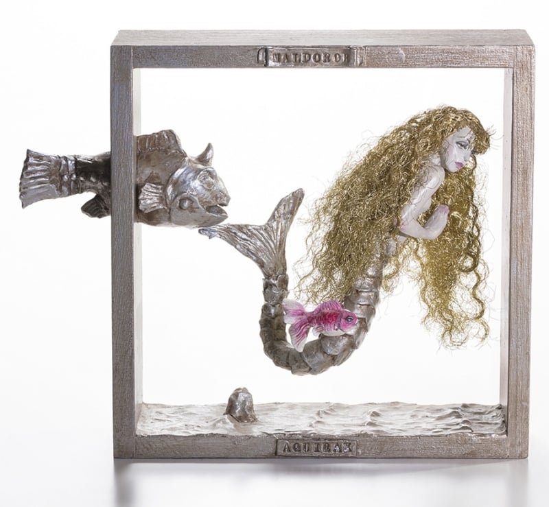 aquirax uno mermaid statue