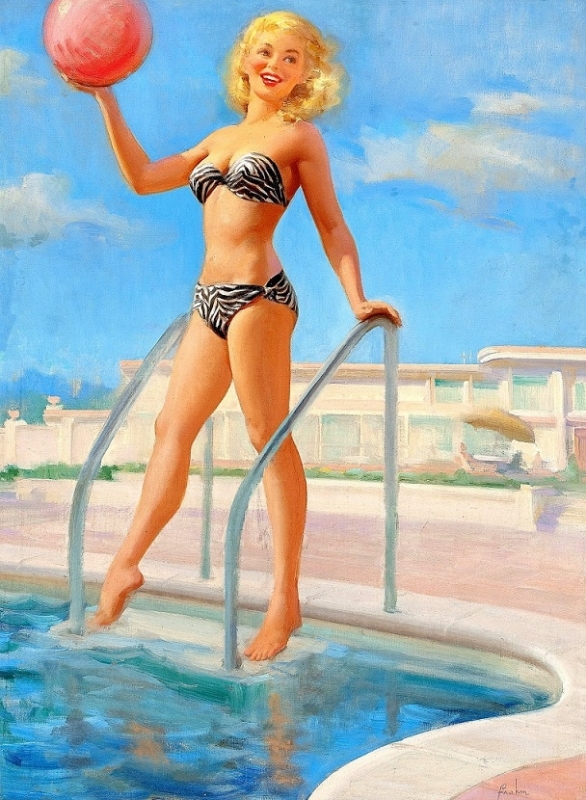 art frahm pool girl