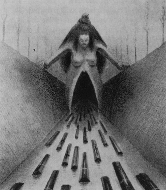 Back to the Womb by Alfred Kubin