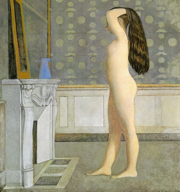 Balthus Figure In Front of a Mantel