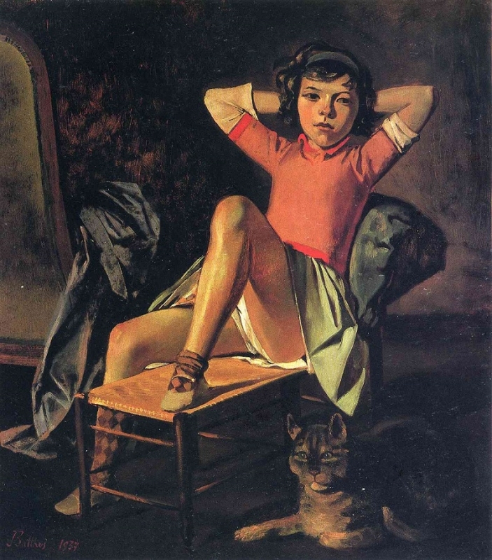 Balthus Girl and Cat