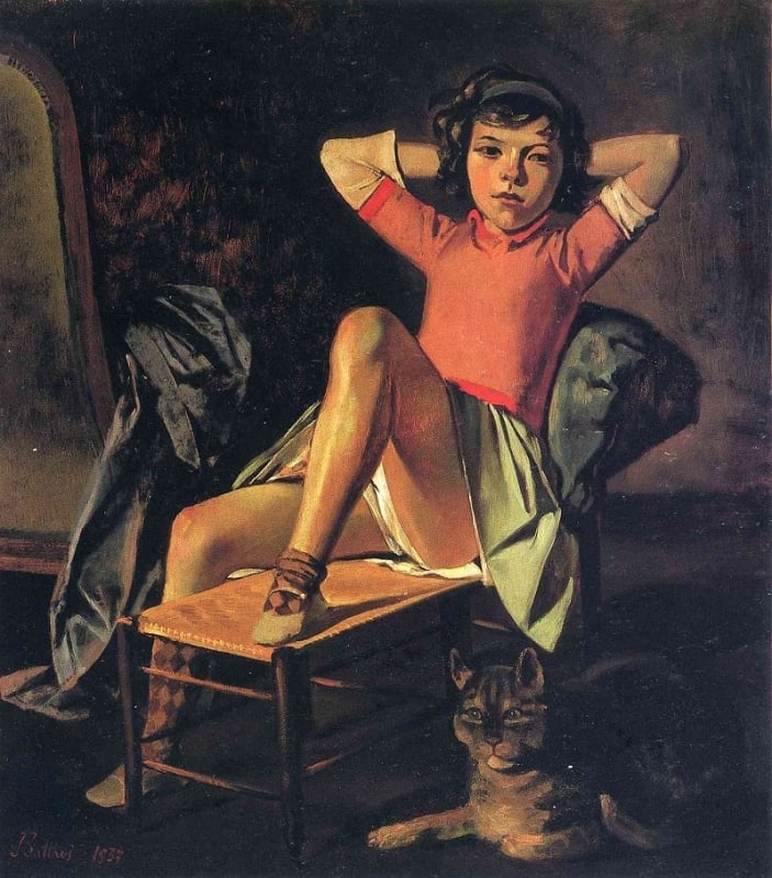 Balthus Girl and Cat