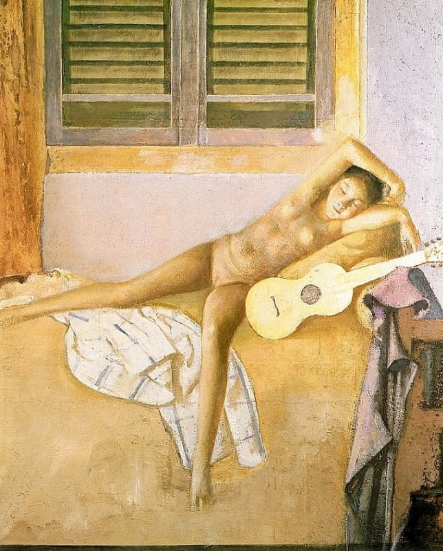 Balthus Nude With a Guitar