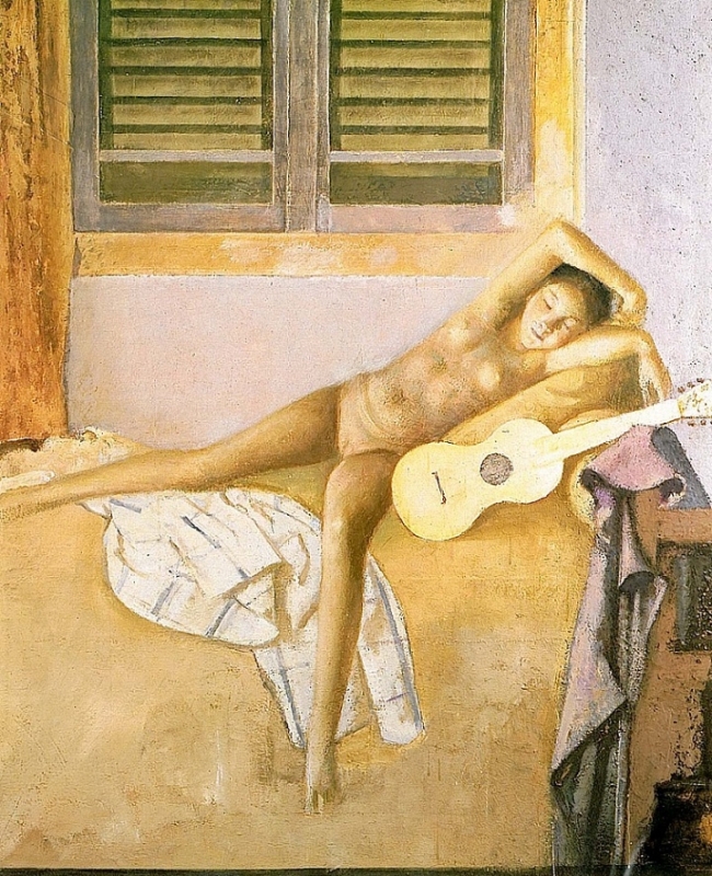 Balthus Nude With a Guitar