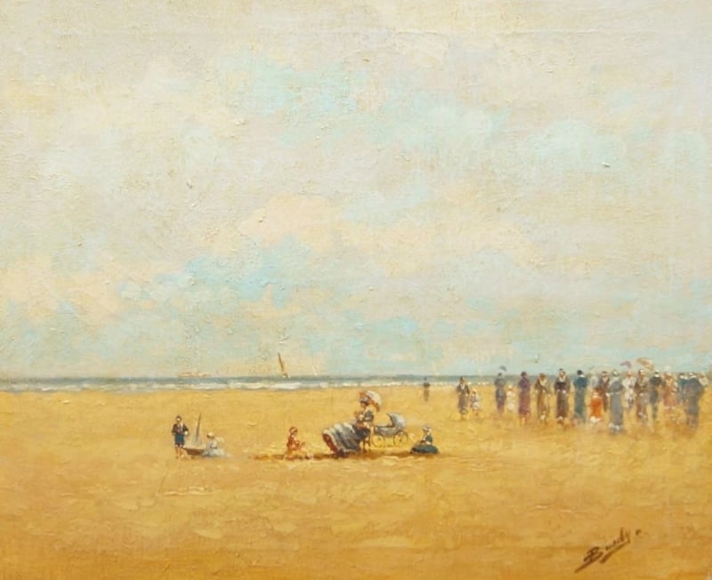 Beach scene by Paulette Bardy