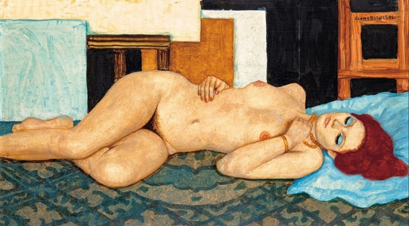 bela czene Lying nude, 1976