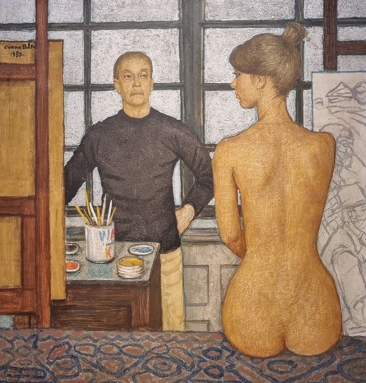 bela czene Self-portrait with nude