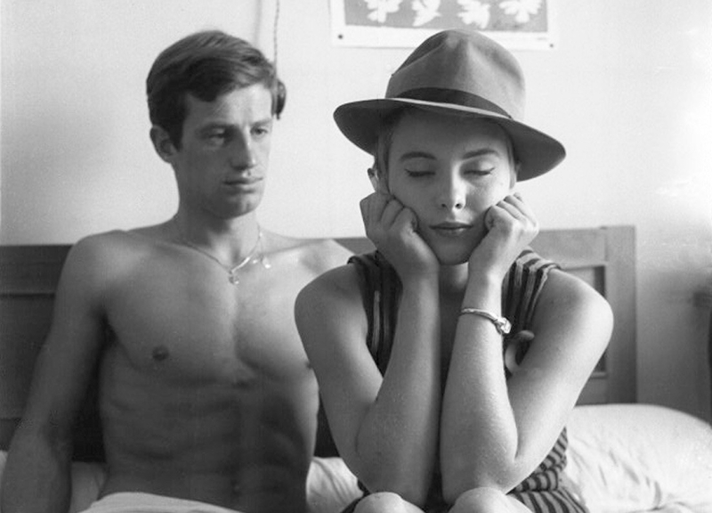 Belmondo and Seberg in A Bout de souffle
