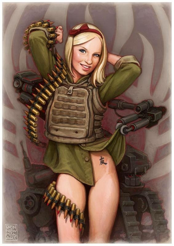 ben newman sensual female soldier