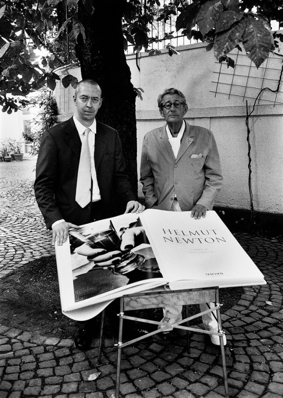 Benedikt Taschen and Helmut Newton, Cologne