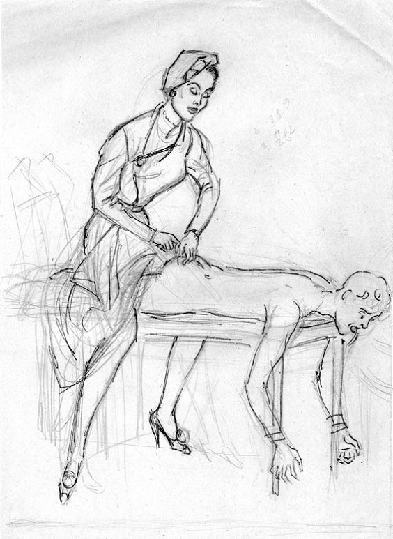 Bernard Montorgueil erotic sketch