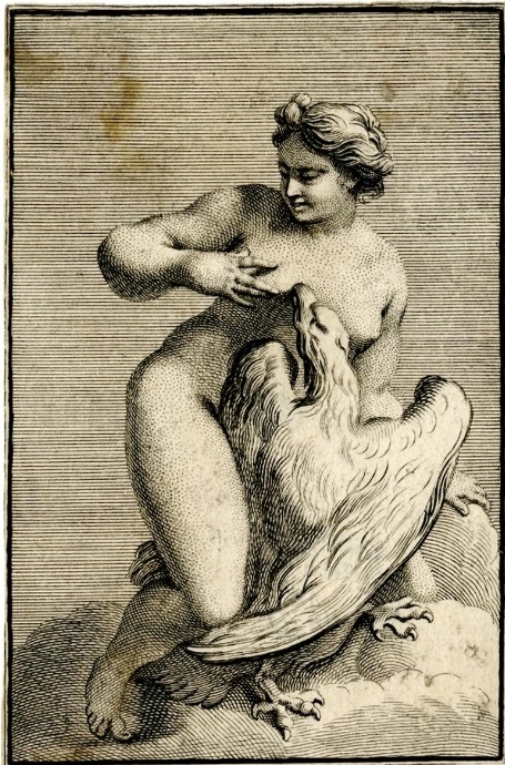 bernard picart The Nymph with the eagle of Zeus