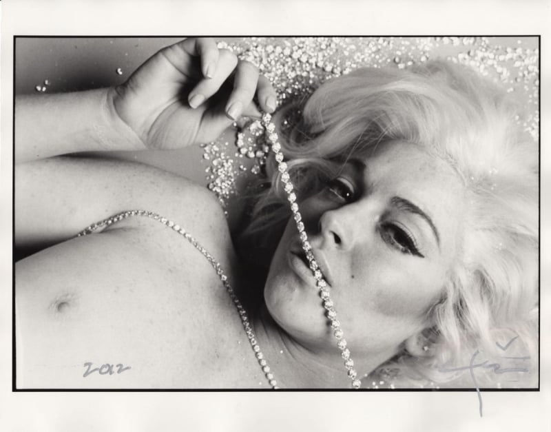 Bert Stern, Lindsay Lohan with diamonds, from Lindsay Lohan as Marilyn Monroe in The Last Sitting for New York Magazine 2008