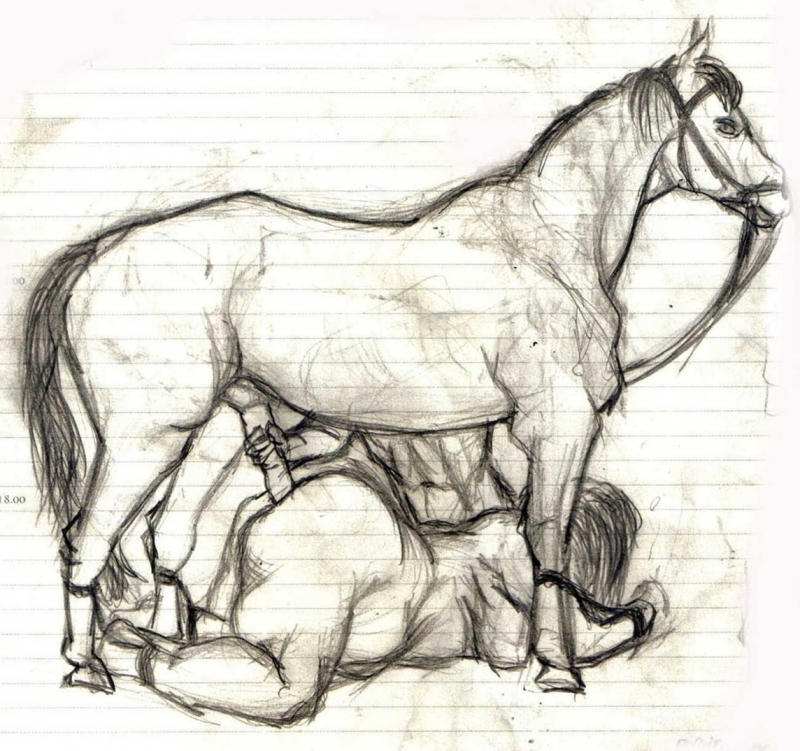 bestiality drawing by Andu Avasilinei