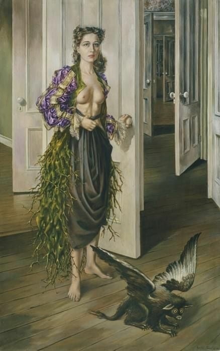Birthday, 1942 Surrealist self-portrait by Dorothea Tanning, Birthday, 1942 Surrealist self-portrait by Dorothea Tanning,