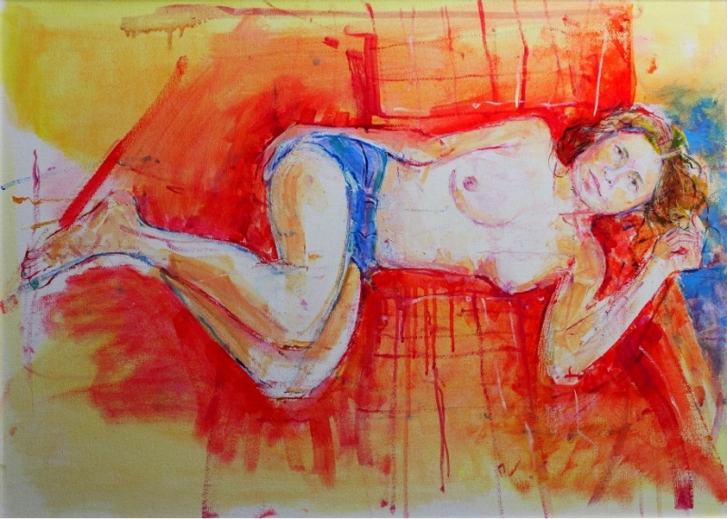 Blue Jeans I, 2024, oil on canvas, 50cm x 70cm Blue Jeans I, 2024, oil on canvas, 50cm x 70cm