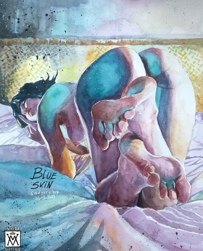 Blue Skin by Sadsketcher