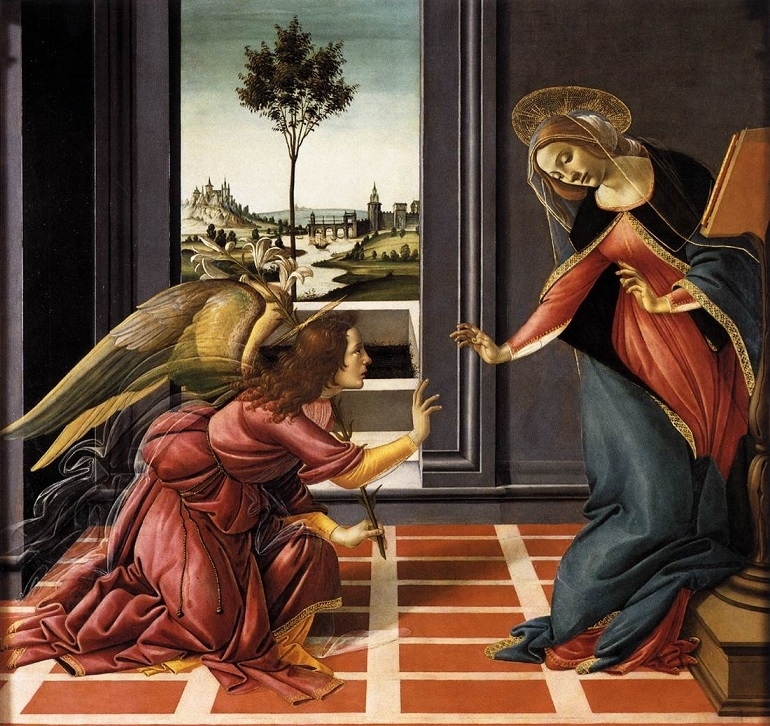 Botticelli, Annunciation, 1490