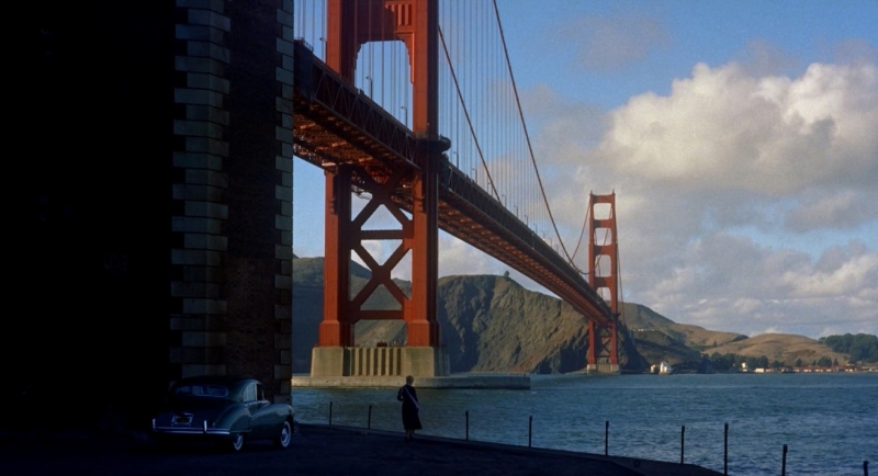 Bridge scene from Vertigo (1958) by Hitchcock