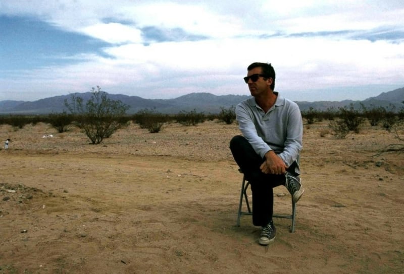 Bruno Dumont on the set of Twentynine Palms