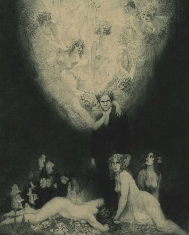 C Sharp Minor Quartet by Norman Lindsay