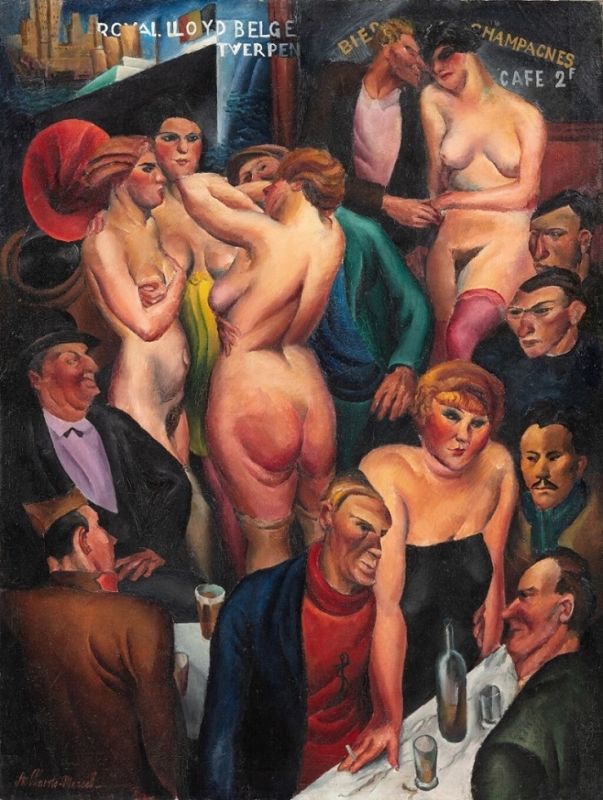 Cabaret à Anvers (A cabaret in Antwerp) by Marcel Stobbaerts
