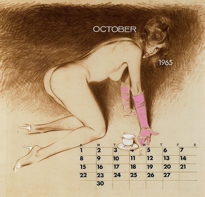 Calendar for October Fritz Willis