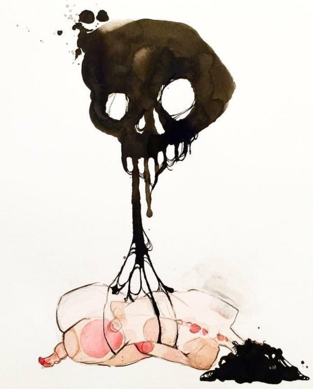 cameron cox skull balloon