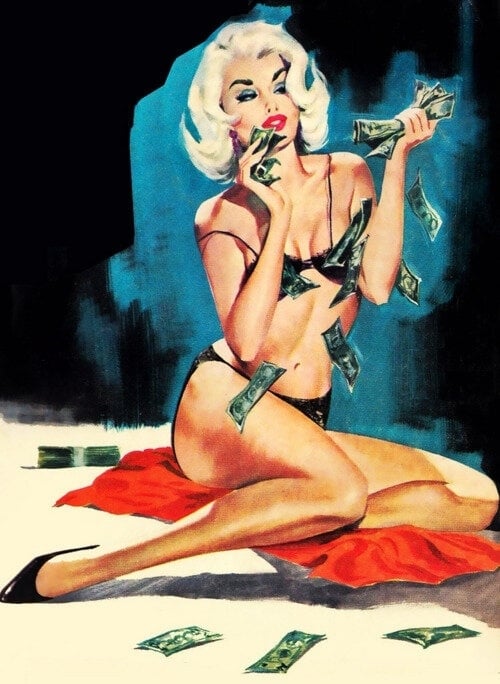 Charles Copeland, 1924-1979 - Money, Pulp Magazine illustration