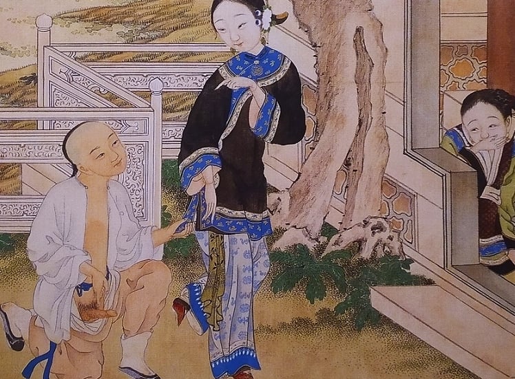 Ancient Chinese Paintings Typically Featured Scenes Of Romantic Ex In