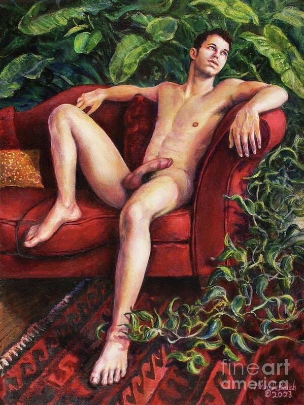 Christian on the couch by Marc DeBauch