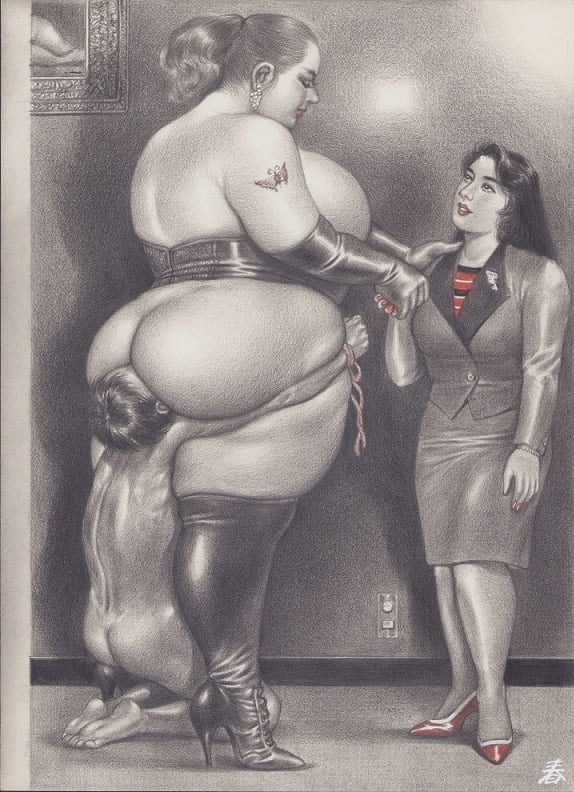 chubby female and slave femdom