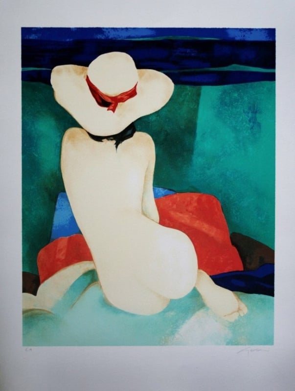 Claude Gaveau nude in a hat