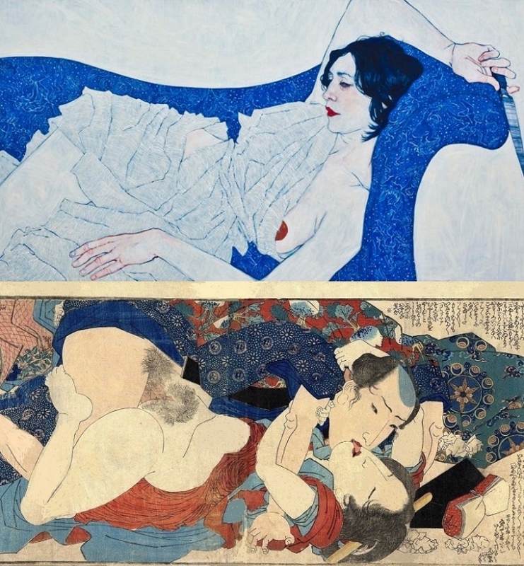 Compare lines and use of color. Above: Hope Gangloff, Salome