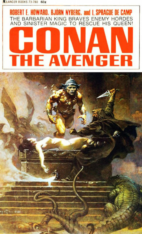 Conan the Avenger paperback Frazetta