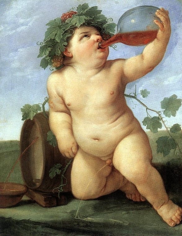 cornelis dusart Guido Reni, Drinking Bacchus