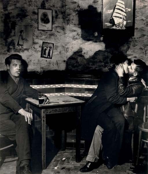 Corner Table at Charlie Brown's Pub by Bill Brandt