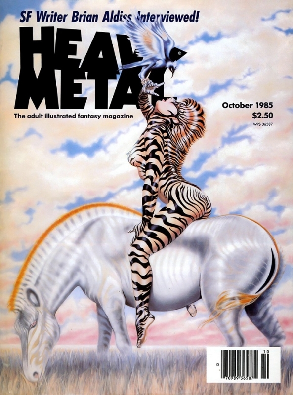 Cover of Heavy Metal Magazine Vol. 9, No. 7 (October 1985)