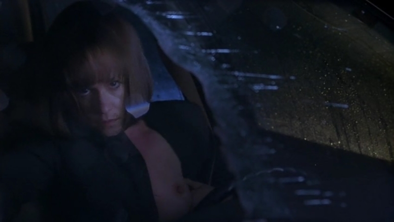 crash erotic scene with Holly Hunter in car